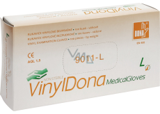 Dona Vinyldona puderfreie Vinyl-Handschuhe, Größe L 100 Stück im Karton