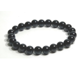 Morion Armband elastisch Naturstein, Kugel 8 mm / 16 - 17 cm