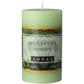 Adpal Monstera Design Duftkerze Zylinder 70 x 120 mm