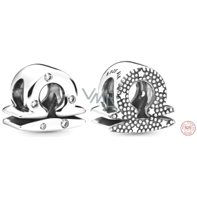Charm Sterling Silber 925 Tierkreiszeichen der Waage, Perle für Armband Charm Sterling Silber 925 Tierkreiszeichen der Waage, Perle für Armband