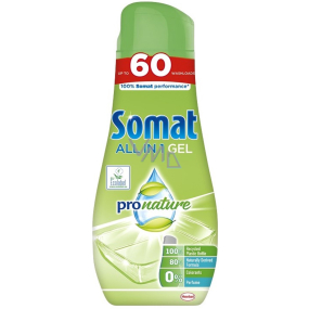Somat All in 1 Pronature Geschirrspüler Gel mit natürlichen Zutaten 60 Dosen 1080 ml