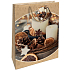 Nekupto Geschenkpapierbeutel 46 x 33 x 10,5 cm Weihnachtskerzen mit Stillleben