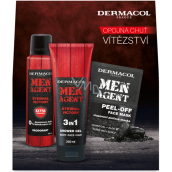 Dermacol Men Agent Eternal Victory 3in1 Duschgel 250 ml + Deo-Spray 150 ml + Peeling-Gesichtsmaske 2 x 7,5 ml, Kosmetik-Set für Männer