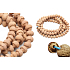 Lotus Bodhi Mala, natürliche Lotus-Halskette 108 + 6 buddhistische Gebetsperlen 9,5 mm - Frieden, Segen
