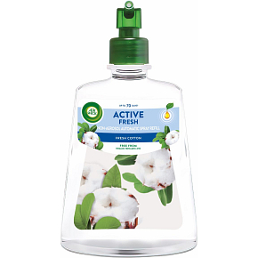 Air Wick Active Fresh Nachfüllung für Diffusoren auf Wasserbasis, frische Baumwolle, 228 ml