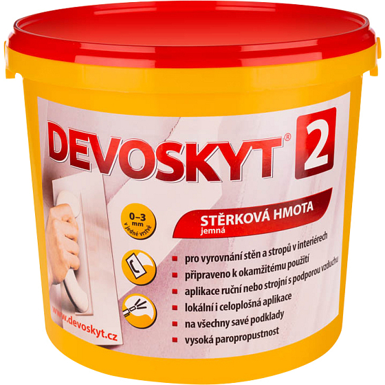 Devoskyt Rauheit 2, Spachtelmasse für den Innenbereich, 9 kg