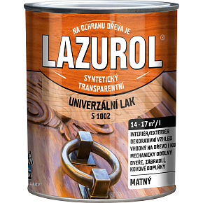 Lazurol S1002 mat, Lack für Metall und Holz, farblos, 750 ml