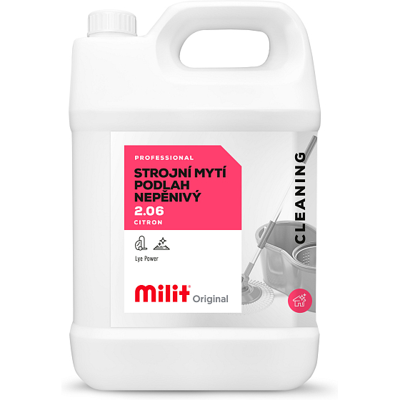 Milit für maschinelles Wischen von Böden, schaumfrei, 5 l