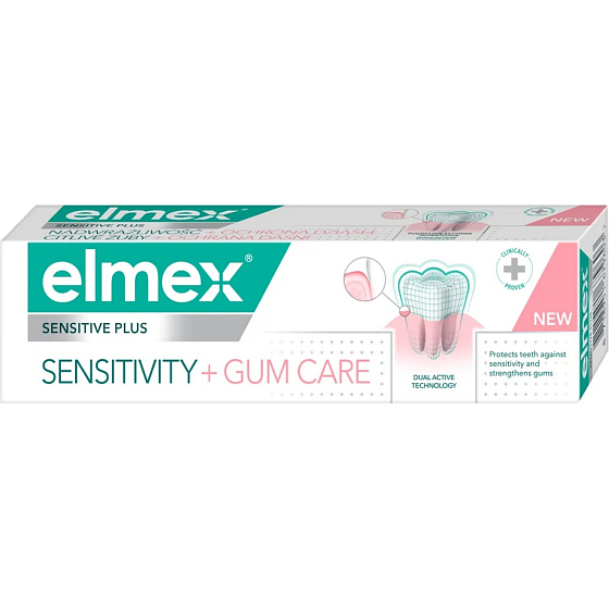 Elmex Sensitive Plus Sensitivity + Gum Care Zahnpasta 75 ml