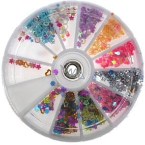 Professionelle Nageldekoration Strass Farbmischung 12 Farben BH 0096 ca. 1200 Stück