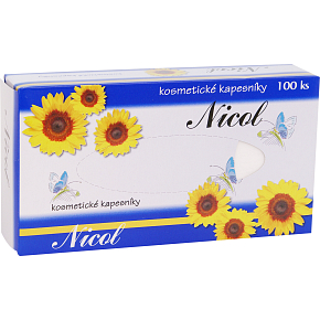 Nicol 2-lagige Papiertaschentücher in der Box, 100 Stück