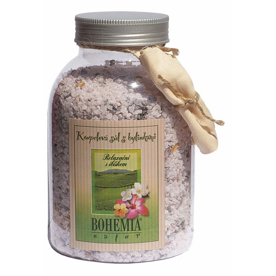 Bohemia Gifts Hibiskus mit Kräutern Entspannungsbadesalz 1,2 kg