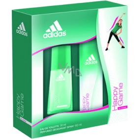 Adidas Happy Game EdT 30 ml Eau de Toilette Spray 150 ml für Frauen Geschenkset