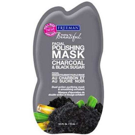 Freeman Feeling Beautiful Holzkohle und Zucker Peeling Gesichtsmaske 15 ml