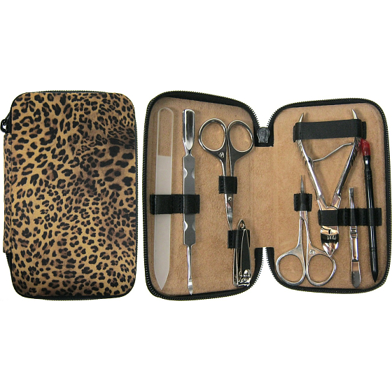 Dup Maniküre Wildleder 8 Stück Leopardenmuster 4-4422 / 5415
