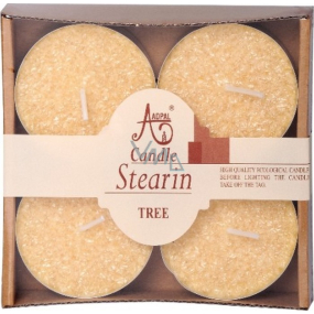 Adpal Stearin Maxi Tree - Holz duftende Teelichter 4 Stück