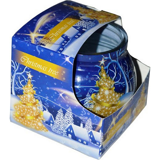 Lassen Sie Weihnachtsbaum aromatische Kerze im Glas 80 g