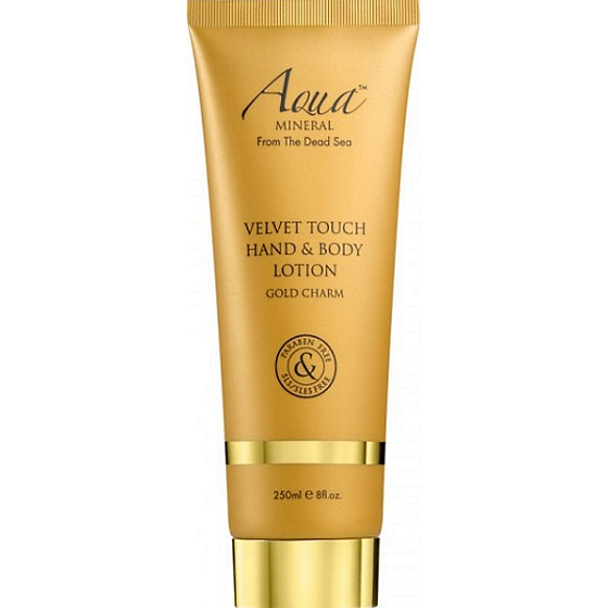Aqua Mineral Velvet Touch Gold Charm Körper- und Handlotion 250 ml