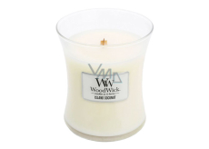 WoodWick Island Coconut - Island Coconut Duftkerze mit Holzdocht und Deckel Glas mittel 275 g