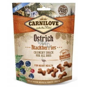 Carnilove Hundestrauß mit Brombeeren köstlicher knuspriger Leckerbissen für alle Hunde für ein gesundes Herz 200 g