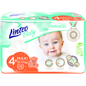 Linteo Baby Premium Maxi+ Windeln 10 bis 17 kg, 46 Stk