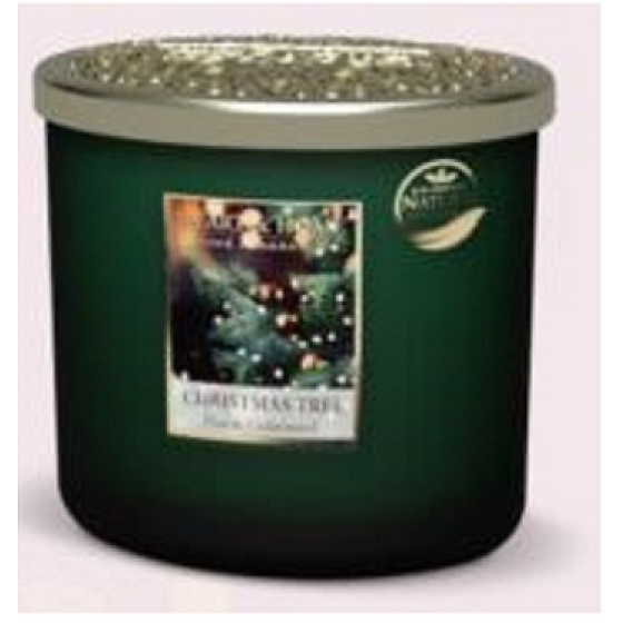 Heart & Home Christmas Tree Scent Soja-Duftkerze ellipse 2 Dochte brennt bis zu 40 Stunden 230 g