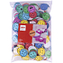 Apli Smileys Schaumstoff selbstklebend Mix aus Farben und Motiven 500 Stück, Beutel
