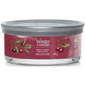 Yankee Candle Black Cherry - Reife Kirsche duftende Kerze Signature Tumbler 5 Dochte 340 g
