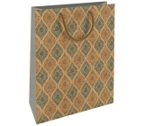 Nekupto Geschenk-Kraftbeutel 37 x 28 x 10 cm Grafisches Muster