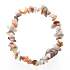 Achat Botswana Armband elastischer gehackter Naturstein 19 cm, bringt Erfolg im Leben