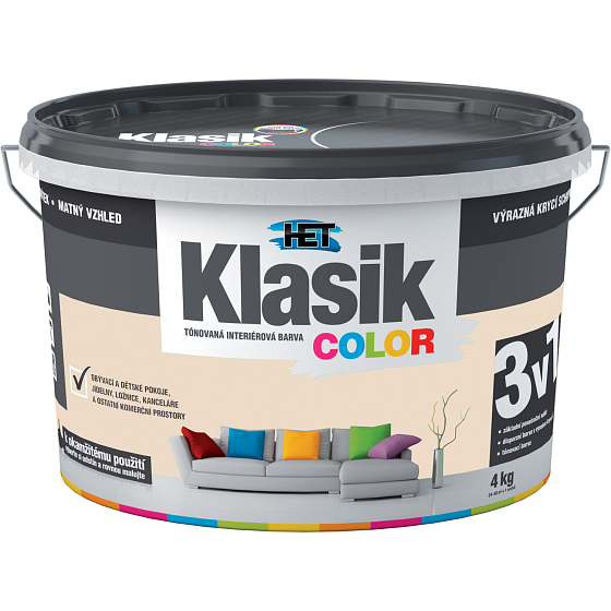 Het Klasik Color Malerfarbe, 0217 Beige, 4 kg