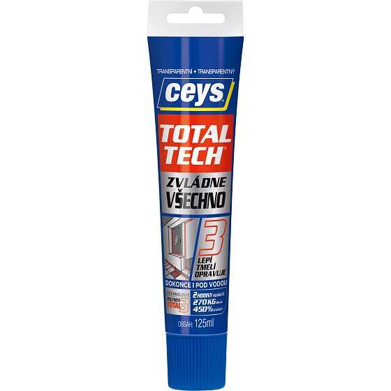 Ceys Total Tech wasserdichtem Kleber und Dichtstoff, transparent, 125 g