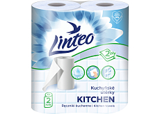 Linteo 2-lagige Küchenpapierhandtücher, 2× 10 m, 2 Rollen