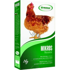 Mikros Legehennen Ergänzungsmineralfutter mit Vitaminen für Legehennen, Enten, Gänse und Puten bei Legehennen 1 kg