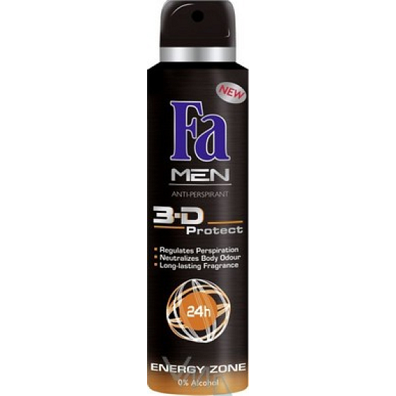 Fa Men 3D Energy Zone Deodorant Spray für Männer 150 ml