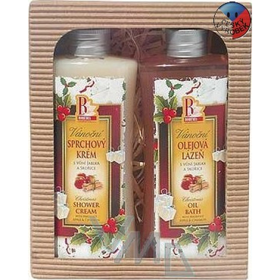 Böhmen Geschenke Apfel und Zimt Duschgel 250 ml + Bad 250 ml, Kosmetikset