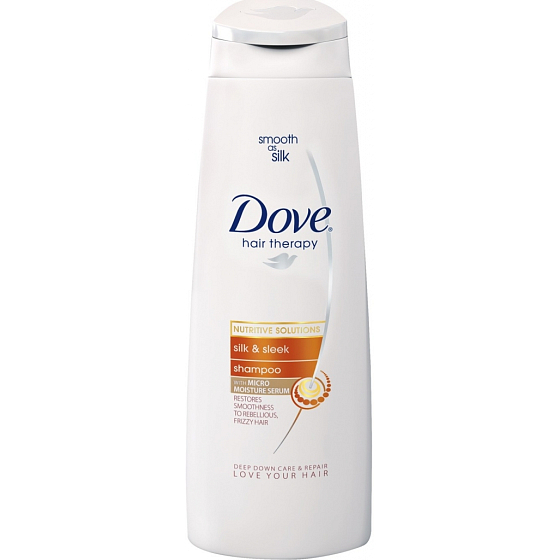 Dove Hair Therapy Silk & Sleek Shampoo für seidiges Haar 250 ml