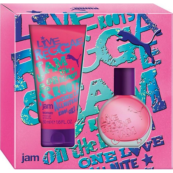 Puma Jam Woman Eau de Toilette 20 ml + Duschgel 50 ml, Geschenkset