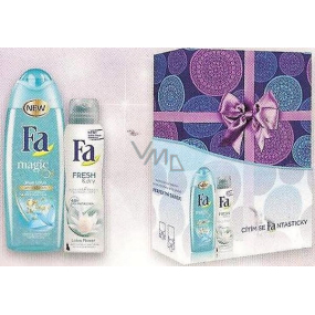 Fa Magic Blue Lotus Duschgel 250 ml + Fa Fresh & Dry Lotus Flower Deodorant Spray für Frauen 150 ml, Kosmetikset