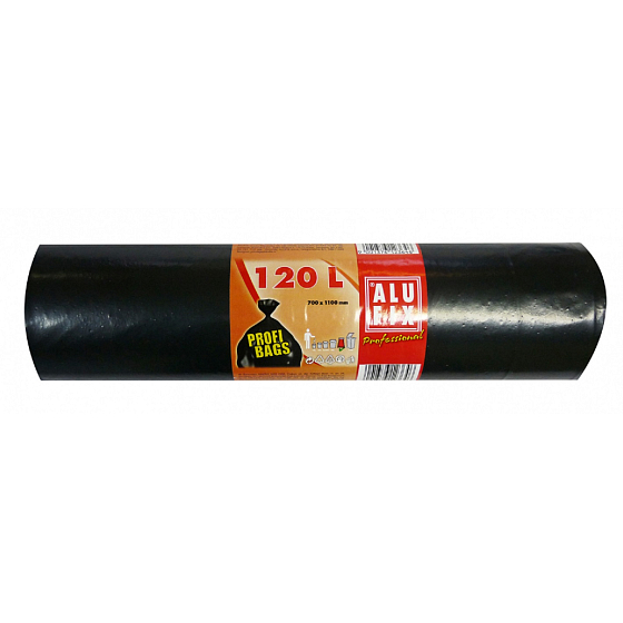 Alufix Müllsäcke schwarz, 45 µ, 120 Liter, 70 x 100 cm, 10 Stück