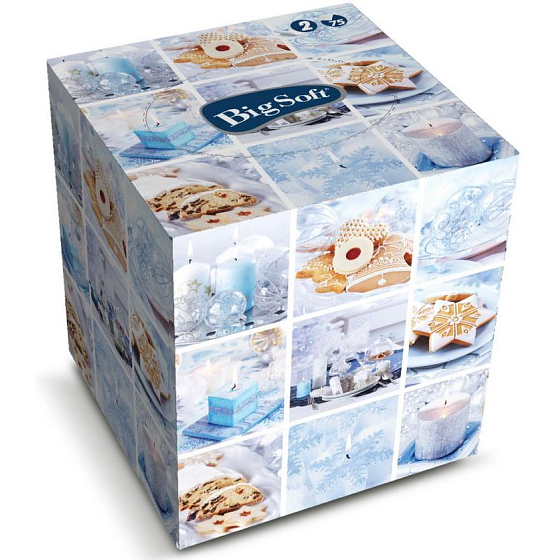 Big Soft Winter Taschentücher weiß 2 lagig 75 Stück