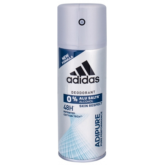 Adidas Adipure 48h Antitranspirant Deodorant Spray ohne Aluminiumsalze für Männer XL 200 ml