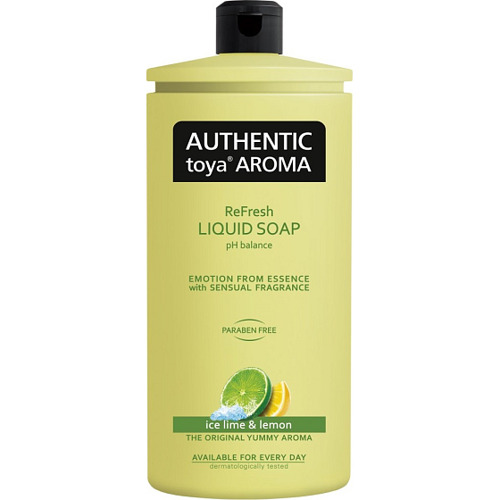 Authentic Toya Aroma Ice Lime & Lemon Flüssigseife Nachfüllpackung 600 ml
