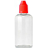 Transparente Plastikflasche mit einer Pipette 100 ml