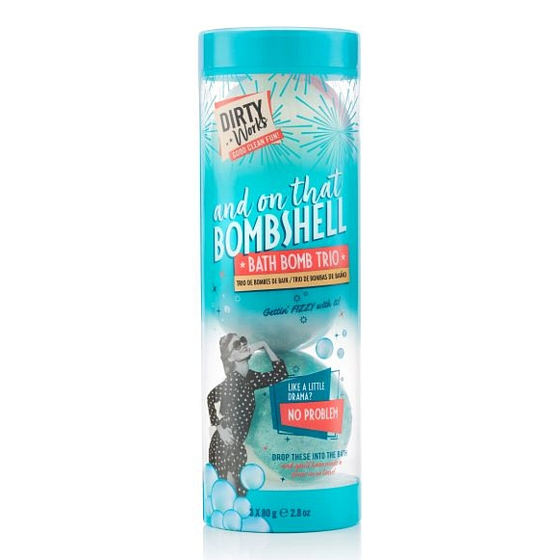 Dirty Works Bombshell funkelnder Badeball 3 x 80 g