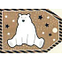 Nekupto Weihnachtsgeschenkkarten Eisbär 5,5 x 7,5 cm 6 Stück