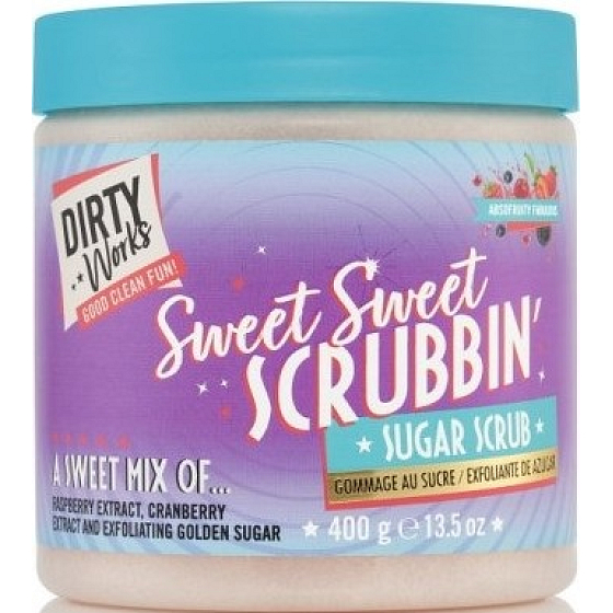 Dirty Works Sweet Sweet Scrubbin '- Körperpeeling aus Rohrzucker und Kokosöl 400 ml