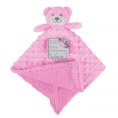 First Steps Teddybär Minky rosa 35 x 31 cm