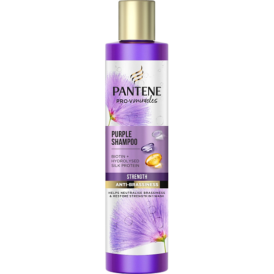 Pantene Pro-V Miracles Purple Shampoo Shampoo für gebleichtes Haar und Haar mit gebleichten Strähnen 225 ml