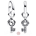 Charms Sterling Silber 925 Schlüsselanhänger - Mini Medaillon, Anhänger für Liebesarmband